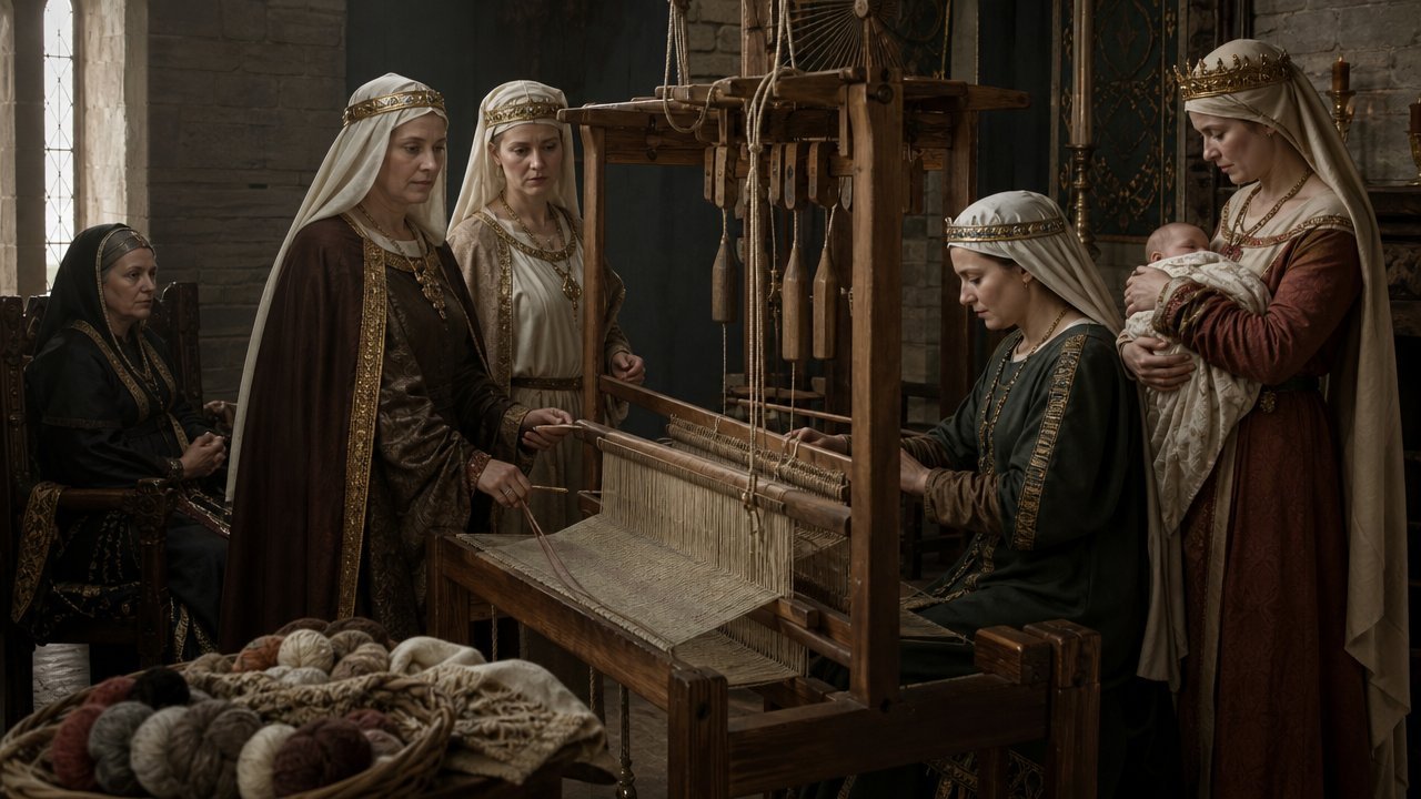 Queens, abbesses, and the loom